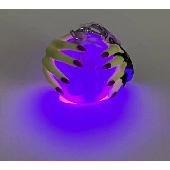 Bath Body Works Halloween Crystal Ball LED Light-Up PocketBac Holder Keychain - Picture 1 of 11